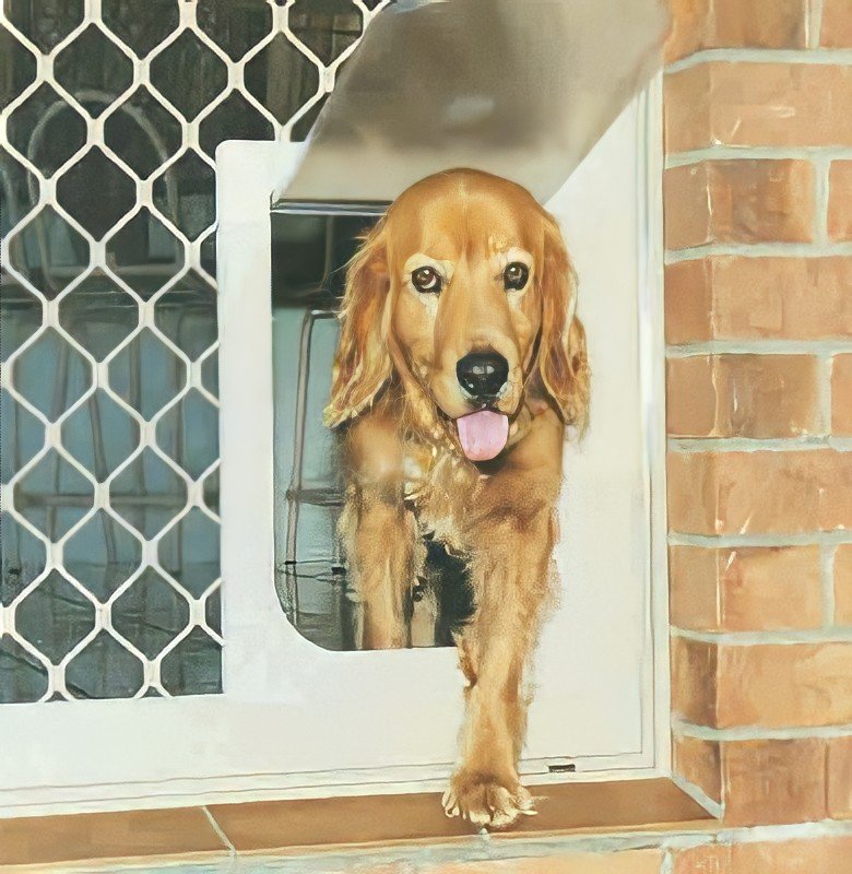 Pet door for sales security screen door